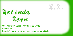 melinda kern business card